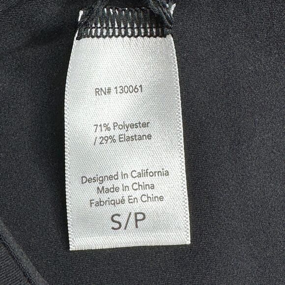 New L*Space Active Genessee One Shoulder Cropped Top Black Women’s Small NWT - Picture 8 of 9